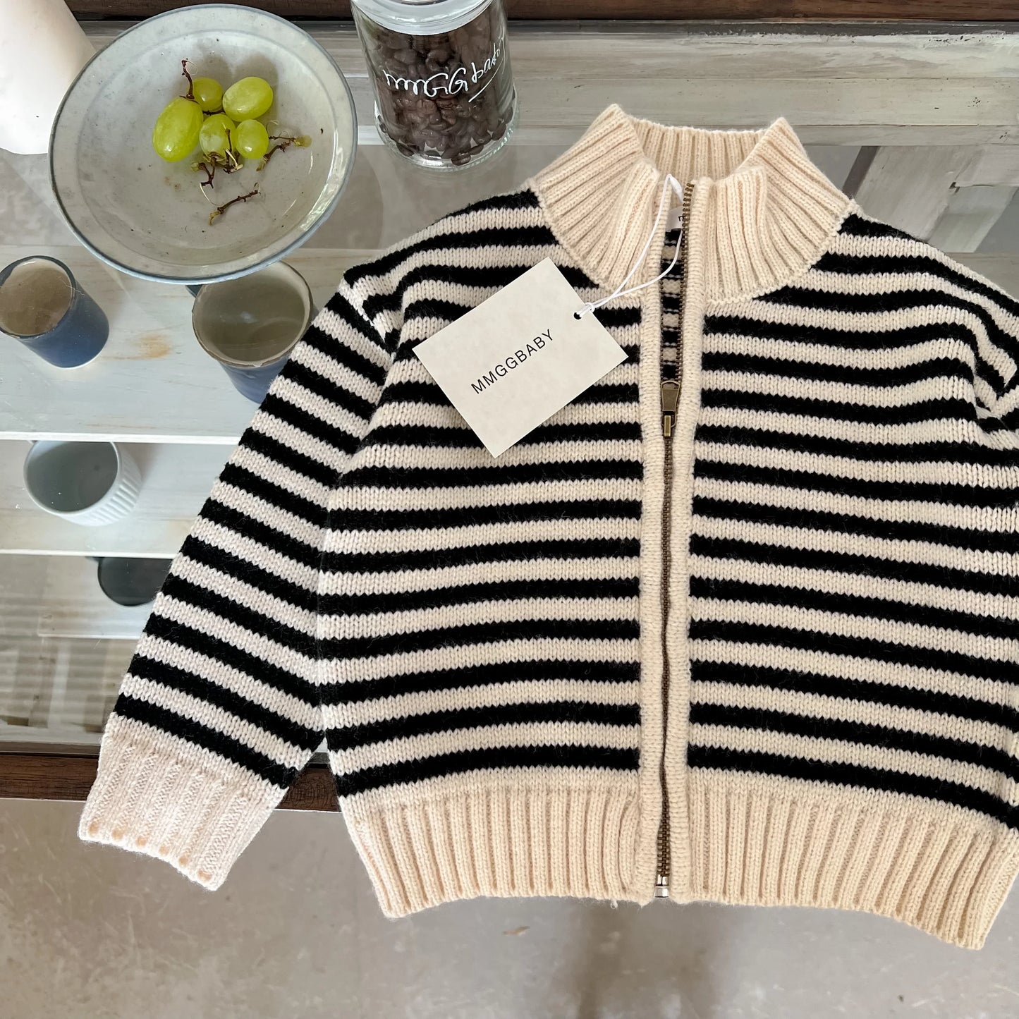 Leandro Fashion Simple Stripe Knitted Sweater