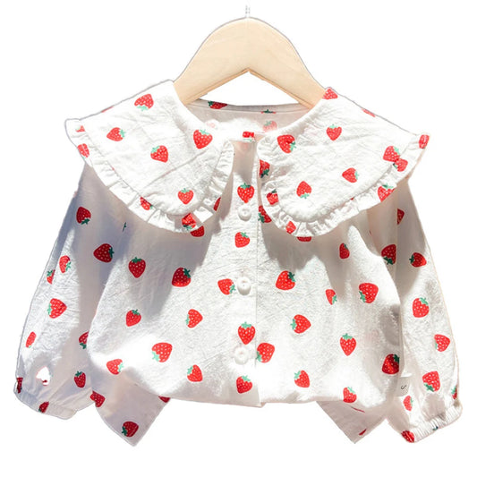 Andrea Strawberry Printed For Infant Girl Top