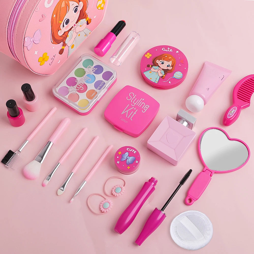 Simulation Girl Cosmetics Set Pretend Makeup Toys Girls Play House Simulation Make up Educational Toys Gifts for Girls Fun Game