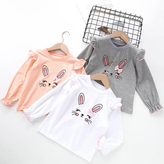 Camila Long Sleeve Round Neck Cute Top