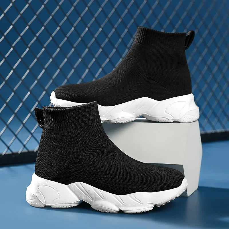 Kids Shoes Girls Sneakers Fashion Knit Luxury Designer High Top Shoes