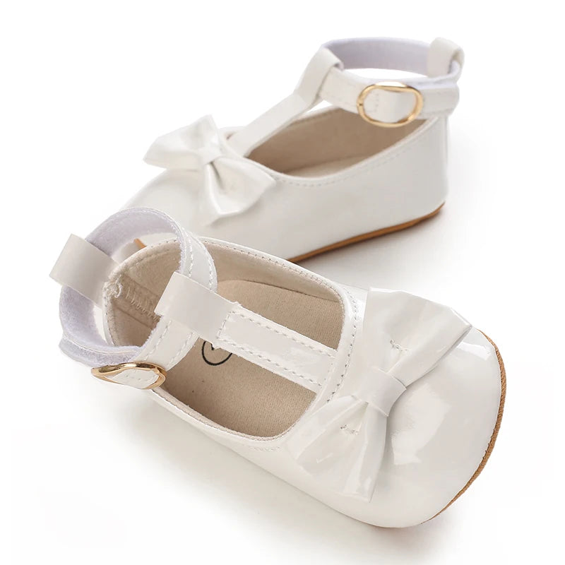 White Shoes for Baby Girl 0-18M Girl Soft Sole Princess Shoes Formal Wedding Birthday Party Toddler