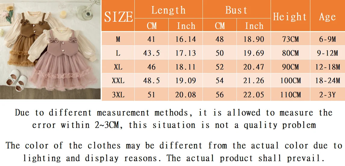 Daija Baby Girl Princess Dress Chiffon with Sweet Bow