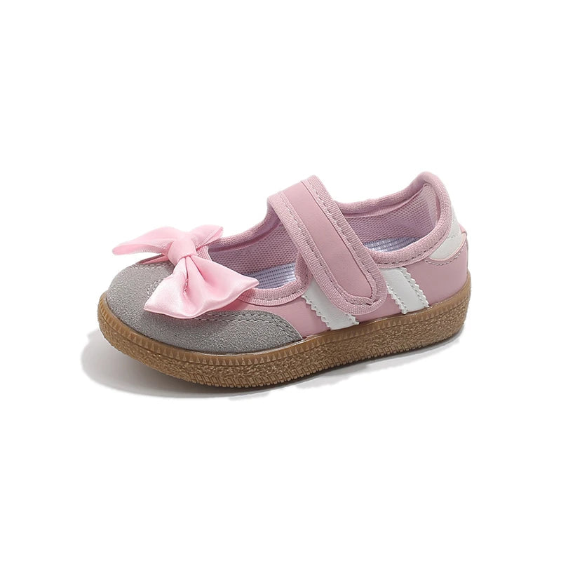 Girls Summer Sandals Cute Bowknot Children Shoes Soft Sole Toddler Beach Sandals Kids Casual Closed Toe Flats Outdoor Sneakers