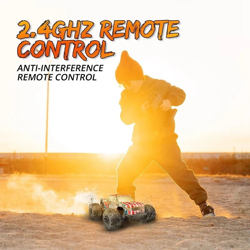 1:20 Off Road RC Car 4WD All Terrain RC Monster Truck, 2.4G High Speed with LED Light, Top Birthday Christmas Gift Toy for Boys