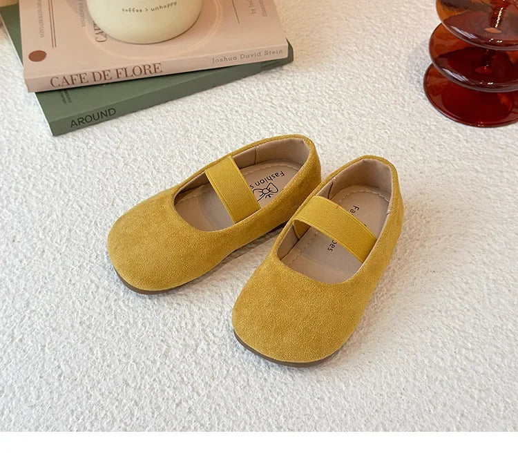 Girls Dance Performance Shoes Slip-on Kids Soild Candy Color Ins Trendy 2026 New Girls Flat Shoes