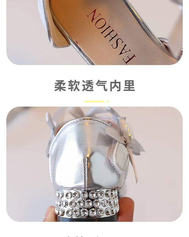 Girls' Princess High Heels 2025 Summer New Fashion