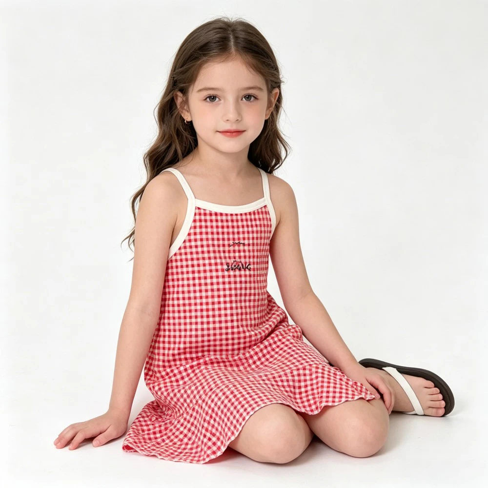 Cute Dress For Kids Girl Summer Dresses Children's Fashion Dress Thin Girls' Halter