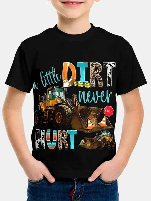 Bejamin Cartoon Vehicles Excavators Tops Tees - GuGuTon baby store - Baby Fashion - Toddlers Outfits - Babies Outfits - Toddler Clothes - Kids Clothing - Newborn Clothes - Newborn Wear - Kids Wear - Trending Clothes - Trending Outfits - Fall Fashion - Winter Fashion - Girls Clothes - Boys Clothes - Babies Wear - Kids Accessories - KidsWear - Summer Clothes - Summer Fashion - Summer Trend - Falls Sweaters - Tops - Bottom - Jeans - Blouse - Dresses - Newborn Dresses - Toys