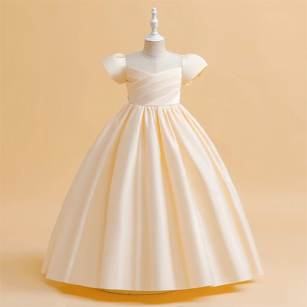 Elegant Baptism Bridesmaids Party Wedding Birthday Princess  Girl Dresses