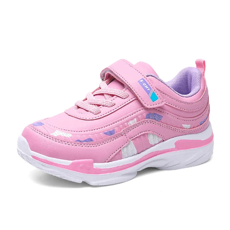Girls Running Shoes Kids Sports Casual Sneakers Breathable Lightweight
