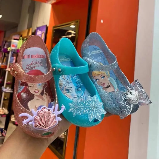 New Disney girls mermaid princess cute Sandals shoes non-slip