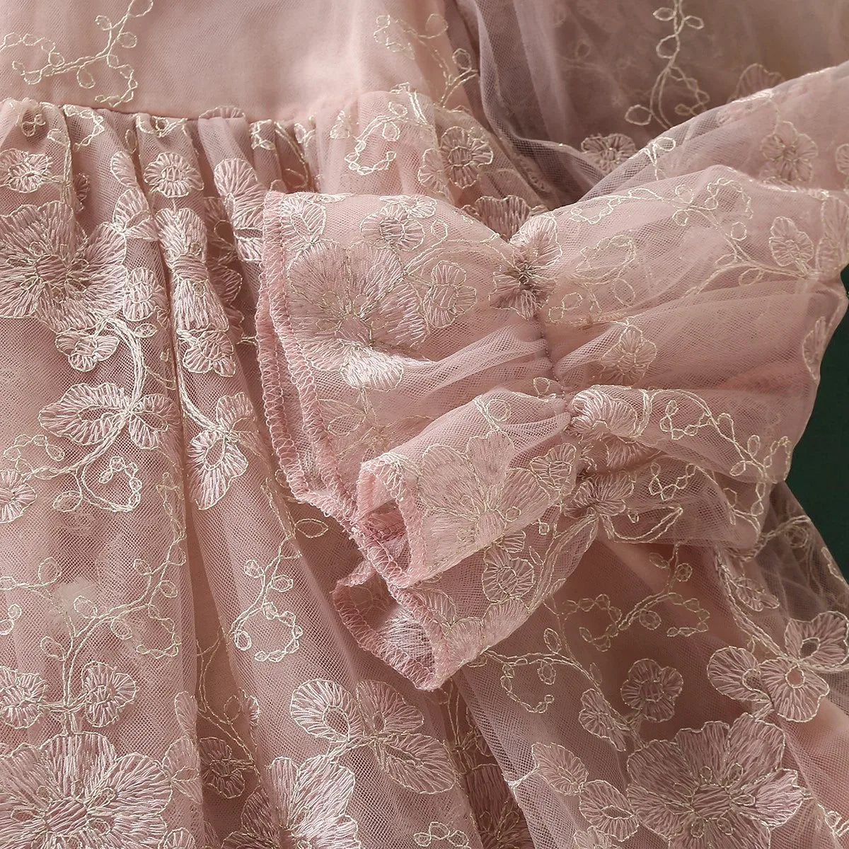 Kids Lace Dresses for Girls Princess Flower Dress Pink Baby Outfits