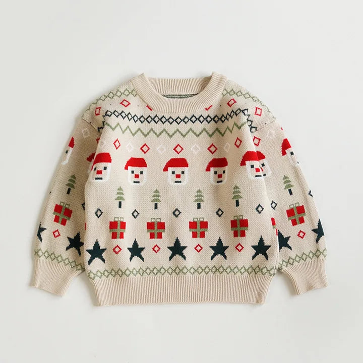 Sandro Christmas Santa Claus Pullover Sweater - GuGuTon baby store - Baby Fashion - Toddlers Outfits - Babies Outfits - Toddler Clothes - Kids Clothing - Newborn Clothes - Newborn Wear - Kids Wear - Trending Clothes - Trending Outfits - Fall Fashion - Winter Fashion - Girls Clothes - Boys Clothes - Babies Wear - Kids Accessories - KidsWear - Summer Clothes - Summer Fashion - Summer Trend - Falls Sweaters - Tops - Bottom - Jeans - Blouse - Dresses - Newborn Dresses - Toys