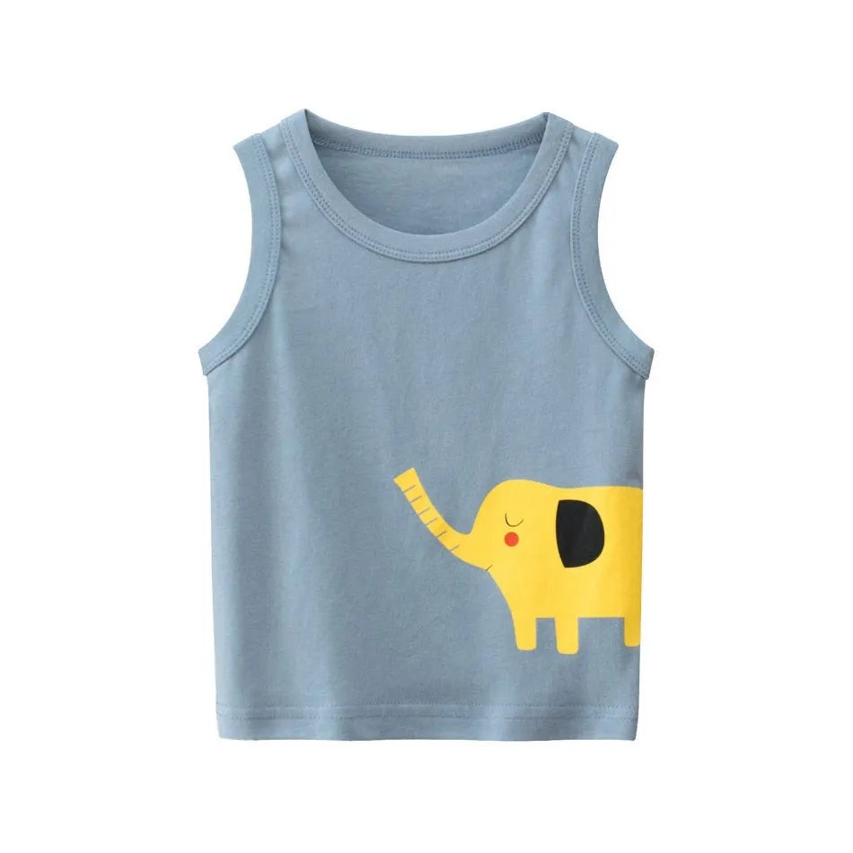 Ismael Crocodile Shark Sleeveless Tees - GuGuTon baby store - Baby Fashion - Toddlers Outfits - Babies Outfits - Toddler Clothes - Kids Clothing - Newborn Clothes - Newborn Wear - Kids Wear - Trending Clothes - Trending Outfits - Fall Fashion - Winter Fashion - Girls Clothes - Boys Clothes - Babies Wear - Kids Accessories - KidsWear - Summer Clothes - Summer Fashion - Summer Trend - Falls Sweaters - Tops - Bottom - Jeans - Blouse - Dresses - Newborn Dresses - Toys