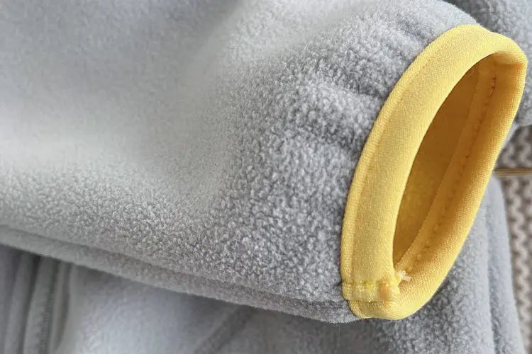 Caden Polar fleece cardigan jacket Winter Kids Warm Hooded