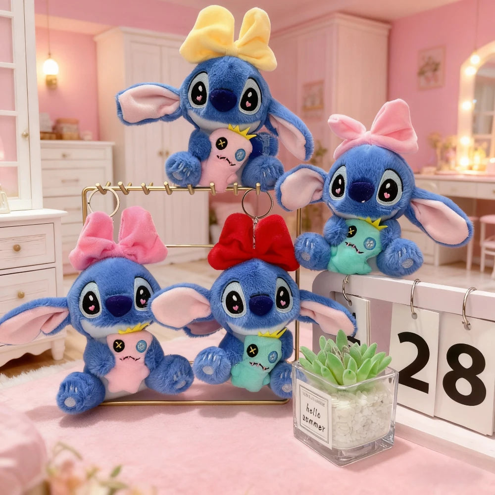 Disney Stitch Plush Toy Cute Soft Stuffed Doll, Cartoon Collectible for Girls, High-Quality, Birthday, Christmas & Holiday Gift