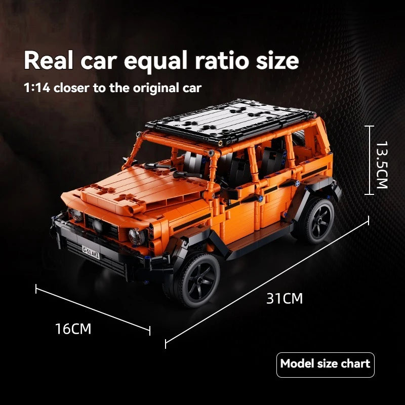 NEW Technical Super Car G Class Off Road Vehicle Building Blocks Creative Desktop Model  Birthday Halloween Christmas gifts Kids