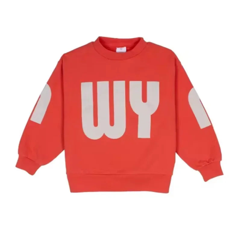 Miguel Winter Cotton Letter Baby Pullover Sweater