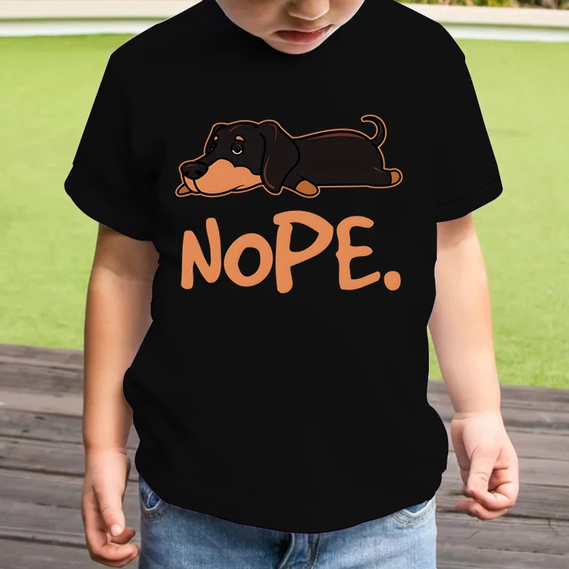 Isabel Graphics Nope Print Sleeve Fashion Trend Tops Girls - GuGuTon baby store - Baby Fashion - Toddlers Outfits - Babies Outfits - Toddler Clothes - Kids Clothing - Newborn Clothes - Newborn Wear - Kids Wear - Trending Clothes - Trending Outfits - Fall Fashion - Winter Fashion - Girls Clothes - Boys Clothes - Babies Wear - Kids Accessories - KidsWear - Summer Clothes - Summer Fashion - Summer Trend - Falls Sweaters - Tops - Bottom - Jeans - Blouse - Dresses - Newborn Dresses - Toys