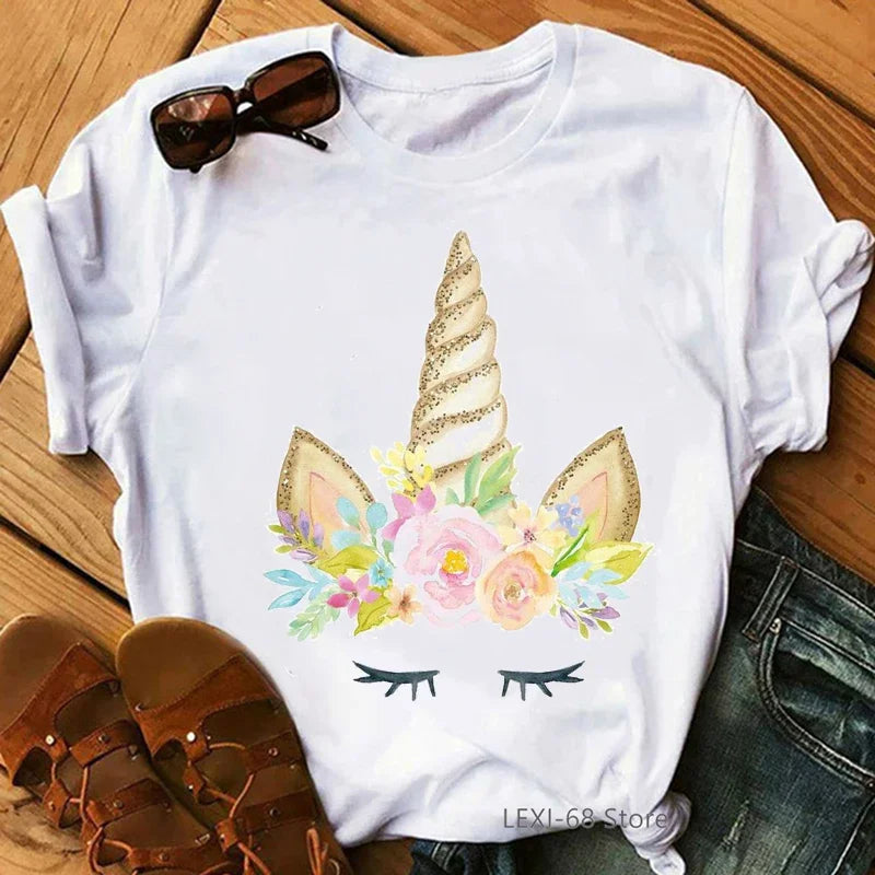 Sophia Women Kawaii Unicorn Girl Graphic Femme Flowers - GuGuTon baby store - Baby Fashion - Toddlers Outfits - Babies Outfits - Toddler Clothes - Kids Clothing - Newborn Clothes - Newborn Wear - Kids Wear - Trending Clothes - Trending Outfits - Fall Fashion - Winter Fashion - Girls Clothes - Boys Clothes - Babies Wear - Kids Accessories - KidsWear - Summer Clothes - Summer Fashion - Summer Trend - Falls Sweaters - Tops - Bottom - Jeans - Blouse - Dresses - Newborn Dresses - Toys