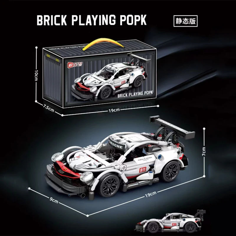 Hot Technical Building Blocks Car Racing Sport Speed Vehicle Model City Mechanical Super Bricks Puzzle Toy Adult Gift Toys Adult