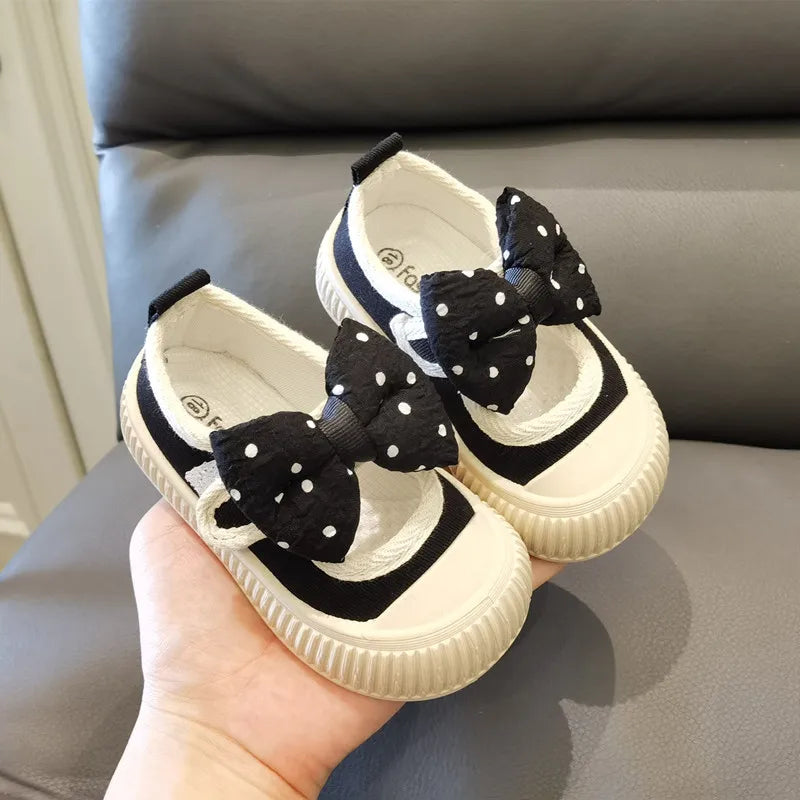 2026 Kids Shoes Baby Girl Walking Shoes with Breathable and Non Slip Mesh Bow Princess Shoes with Non Slip Soft Soles