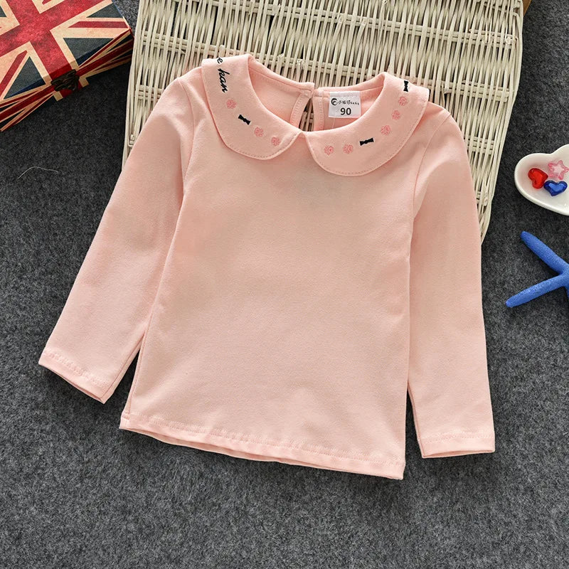 Olga Vintage Petal Collar Floral Embroidery Top