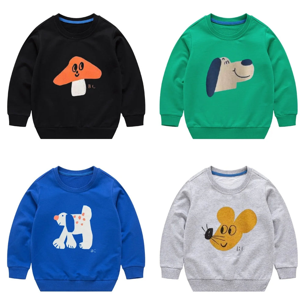 Blas Cotton Casual Cartoon Printting Sweater