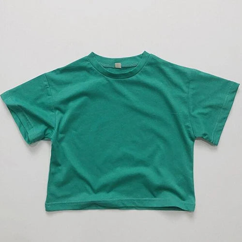 Miguel Cotton Short Sleeve Solid Tees - GuGuTon baby store - Baby Fashion - Toddlers Outfits - Babies Outfits - Toddler Clothes - Kids Clothing - Newborn Clothes - Newborn Wear - Kids Wear - Trending Clothes - Trending Outfits - Fall Fashion - Winter Fashion - Girls Clothes - Boys Clothes - Babies Wear - Kids Accessories - KidsWear - Summer Clothes - Summer Fashion - Summer Trend - Falls Sweaters - Tops - Bottom - Jeans - Blouse - Dresses - Newborn Dresses - Toys