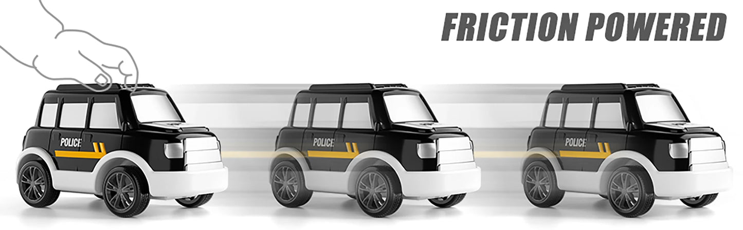 Police Truck Toy Set for Kids - 5 in 1 Truck and Cars