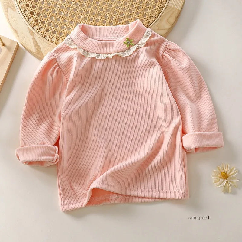 Lourdes Long Sleeve Lace Underneath Top