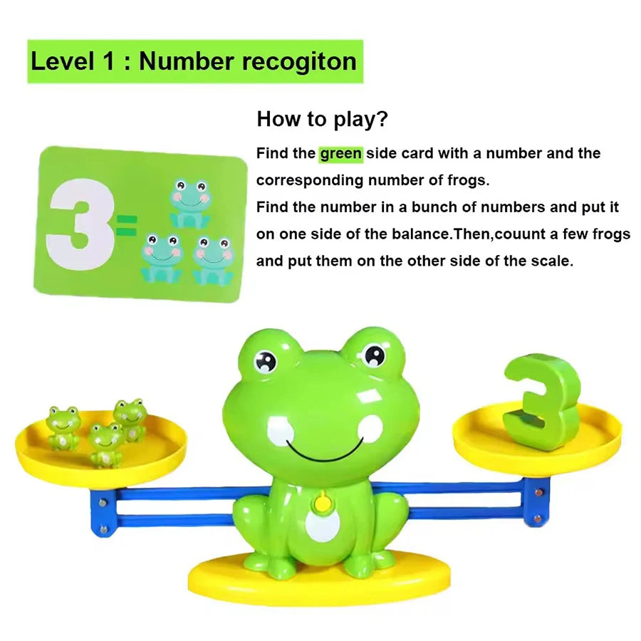 Mathematical Intelligence Math Toys Funny Frog Scale Children's Early Education Toys