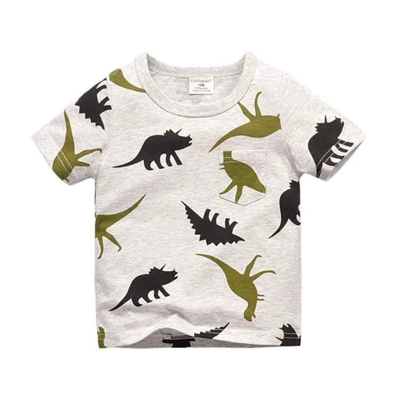 Richard Cartoon Printed Short Sleeve Tees - GuGuTon baby store - Baby Fashion - Toddlers Outfits - Babies Outfits - Toddler Clothes - Kids Clothing - Newborn Clothes - Newborn Wear - Kids Wear - Trending Clothes - Trending Outfits - Fall Fashion - Winter Fashion - Girls Clothes - Boys Clothes - Babies Wear - Kids Accessories - KidsWear - Summer Clothes - Summer Fashion - Summer Trend - Falls Sweaters - Tops - Bottom - Jeans - Blouse - Dresses - Newborn Dresses - Toys