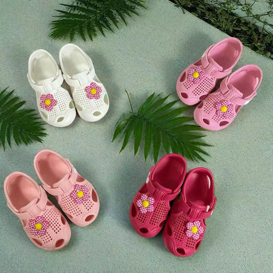 Girls' Floral Toddler Learning Shoes Lightweight Breathable Sandals