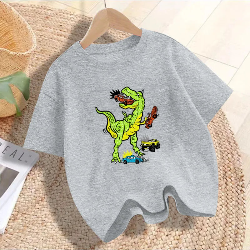 Jhon cute Dino Cartoon Print Children's Tshirt