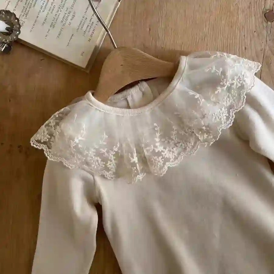 Juana Cute Embroidered Flowers Princess Tops