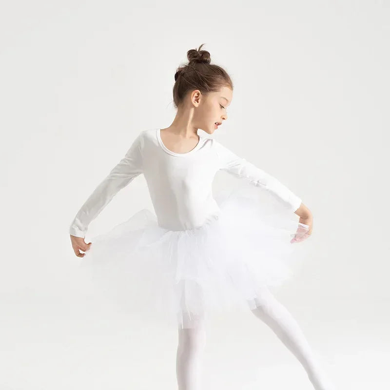 Baby Girl Princess Tutu Dress Long Sleeves Ballet Dress