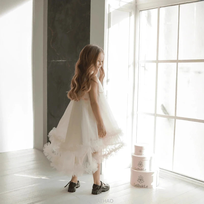 Teen Girl Clothes New Children Birthday Dress Fashion Banquet Party Gown Dresses