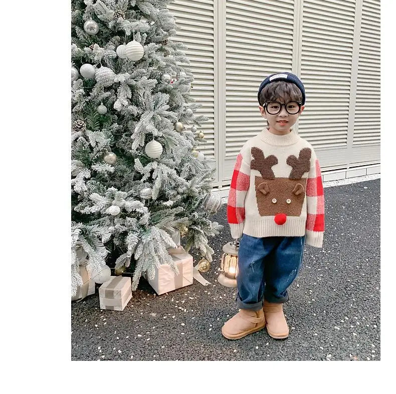 Jason Thick Pullover Clothing Knitted Sweater - GuGuTon baby store - Baby Fashion - Toddlers Outfits - Babies Outfits - Toddler Clothes - Kids Clothing - Newborn Clothes - Newborn Wear - Kids Wear - Trending Clothes - Trending Outfits - Fall Fashion - Winter Fashion - Girls Clothes - Boys Clothes - Babies Wear - Kids Accessories - KidsWear - Summer Clothes - Summer Fashion - Summer Trend - Falls Sweaters - Tops - Bottom - Jeans - Blouse - Dresses - Newborn Dresses - Toys