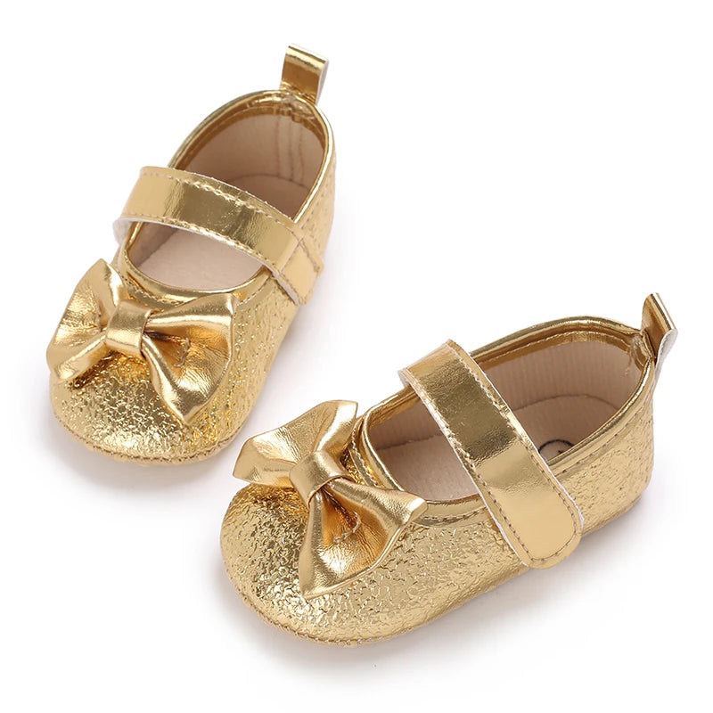 Baby Girls Shoes 0-18 Months First Walkers Soft Sole Spring Autumn Cute Bow Princess Shoes