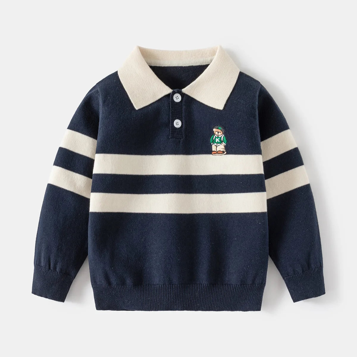 Dimitrio Cute Bear Boys Sweater - GuGuTon baby store - Baby Fashion - Toddlers Outfits - Babies Outfits - Toddler Clothes - Kids Clothing - Newborn Clothes - Newborn Wear - Kids Wear - Trending Clothes - Trending Outfits - Fall Fashion - Winter Fashion - Girls Clothes - Boys Clothes - Babies Wear - Kids Accessories - KidsWear - Summer Clothes - Summer Fashion - Summer Trend - Falls Sweaters - Tops - Bottom - Jeans - Blouse - Dresses - Newborn Dresses - Toys