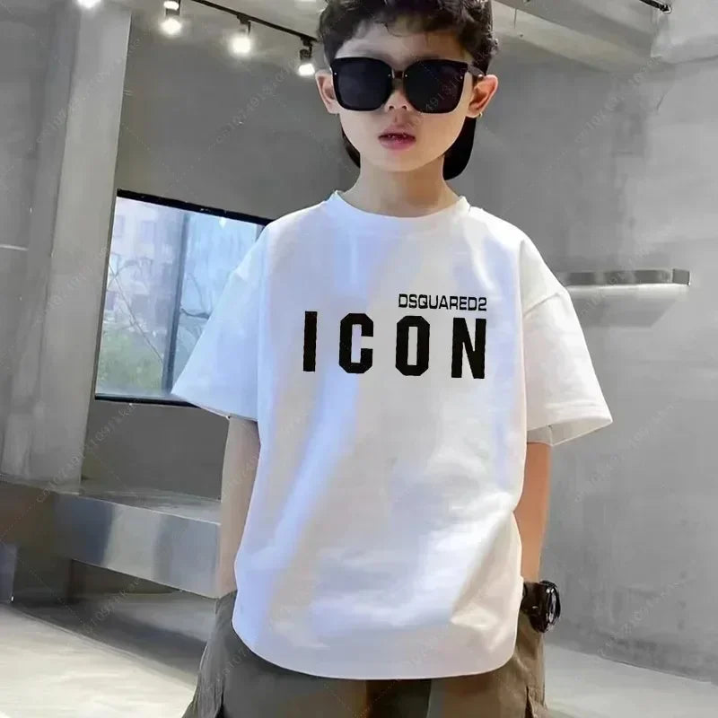 Leo ICON Letter Style Boy Casual O-Neck Tees - GuGuTon baby store - Baby Fashion - Toddlers Outfits - Babies Outfits - Toddler Clothes - Kids Clothing - Newborn Clothes - Newborn Wear - Kids Wear - Trending Clothes - Trending Outfits - Fall Fashion - Winter Fashion - Girls Clothes - Boys Clothes - Babies Wear - Kids Accessories - KidsWear - Summer Clothes - Summer Fashion - Summer Trend - Falls Sweaters - Tops - Bottom - Jeans - Blouse - Dresses - Newborn Dresses - Toys