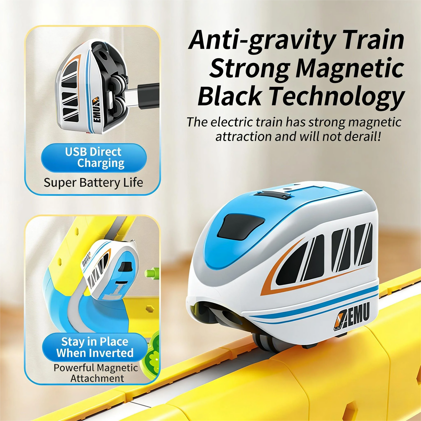 Electric Magnetic DIY Track Car, Parent-Child Interaction, Multiple Play Styles