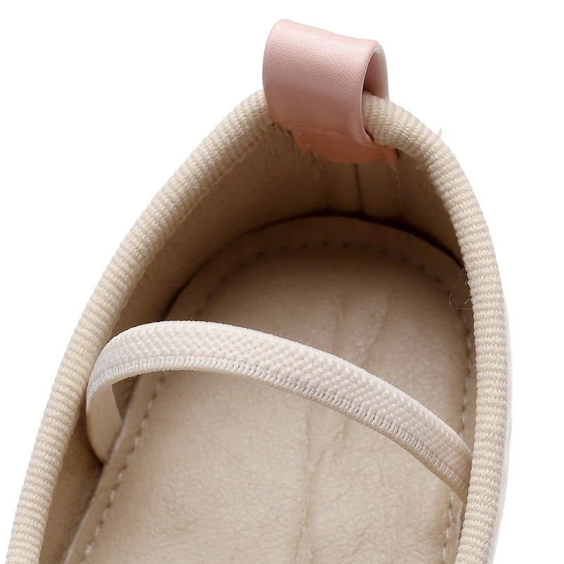 Newborn Baby Shoes Baby Girl Shoes Cute Bow Leather Rubber Sole Anti-slip Toddler First Walkers Infant Girl Shoes Moccasins