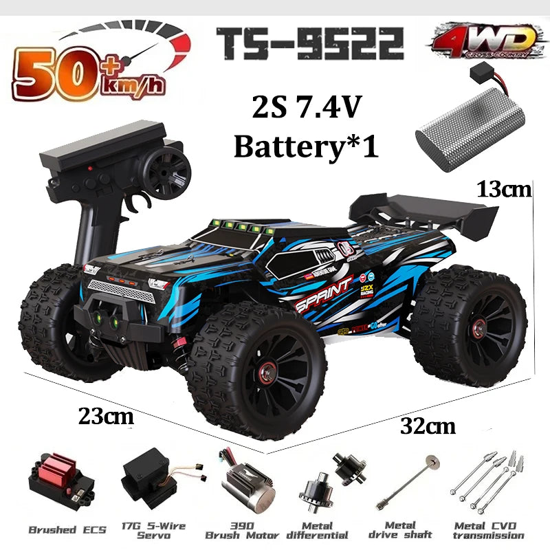 Professional Racing Car 85 Km/h 4WD Brushless Remote Control