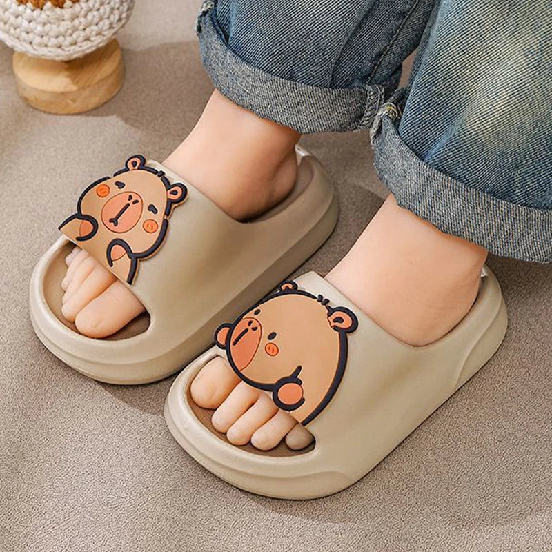 Children Slippers Cute Capybara Home Slippers