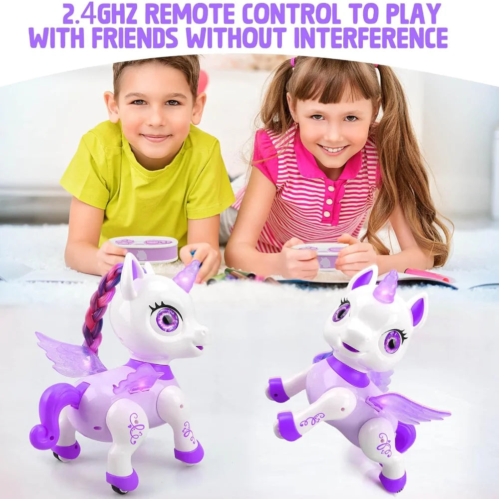 Unicorn Toys for Girls, Remote Control Robot Toys, Dancing Pets, Robot Toys for Kids