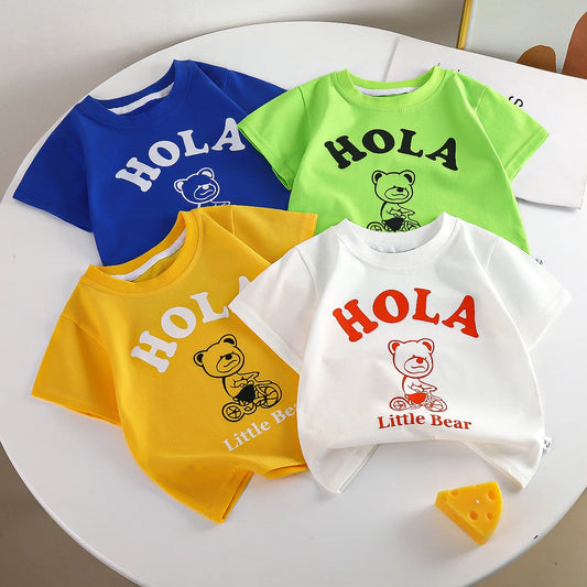 Hector Cartoon Printed Solid Cotton Tees