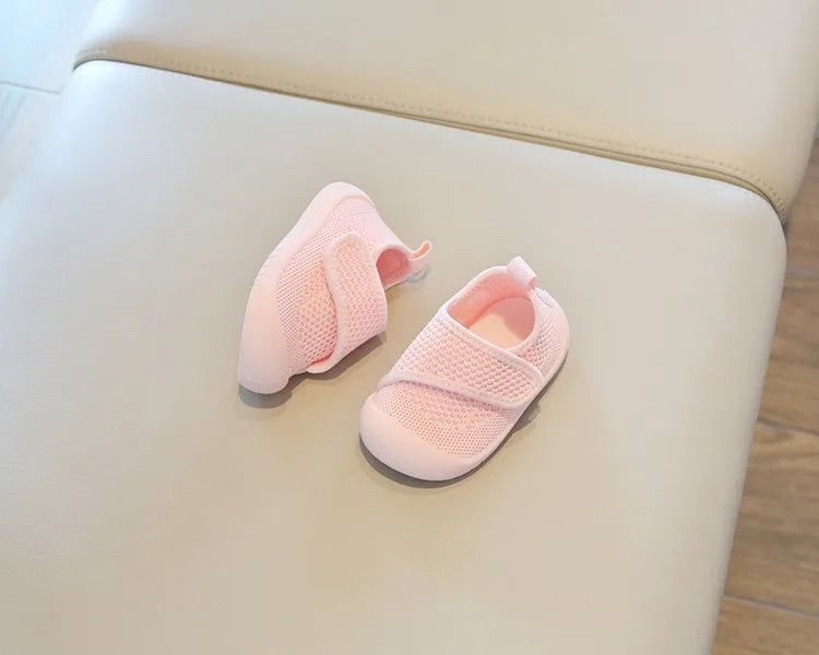 Baby Boys Girls Walking Shoes Spring Autumn Kids Casual Shoes Mesh Children Soft Sole Anti Slip Infant Newborn Knitted Shoes